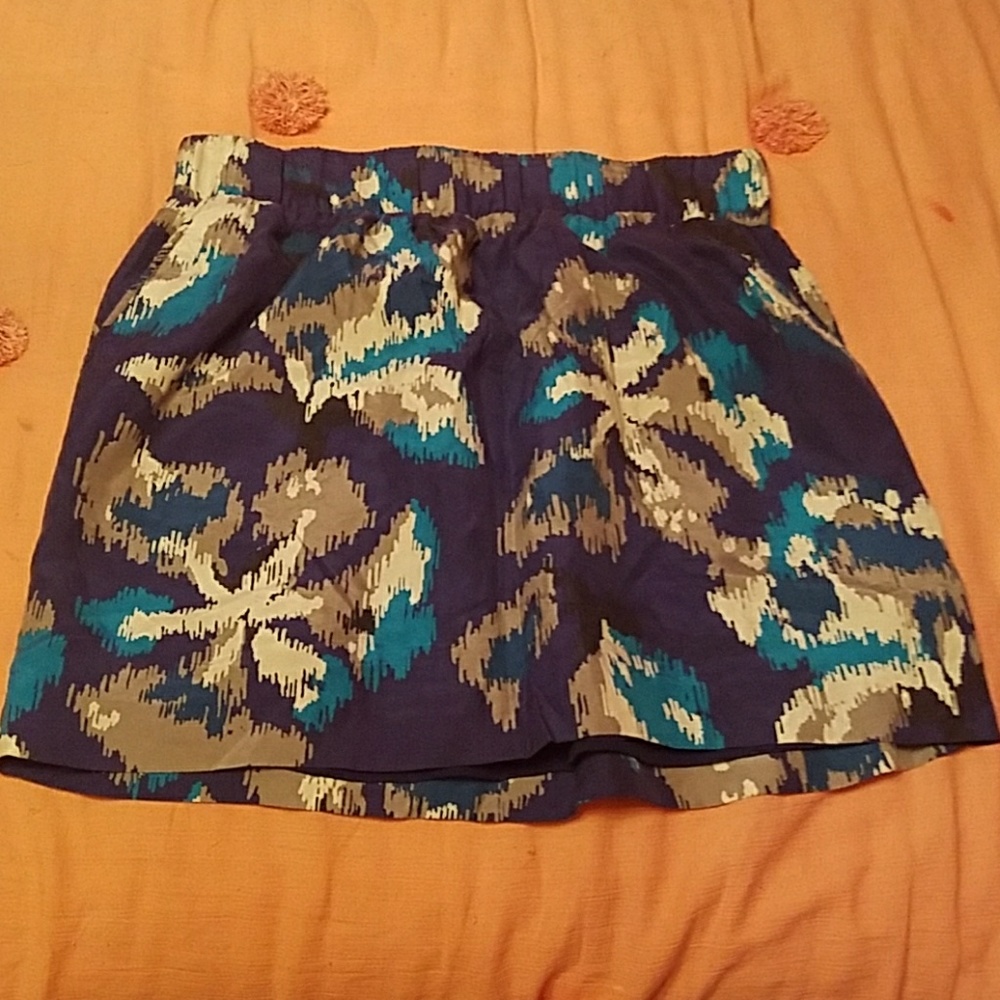 Ann Taylor LOFT blue mini skirt